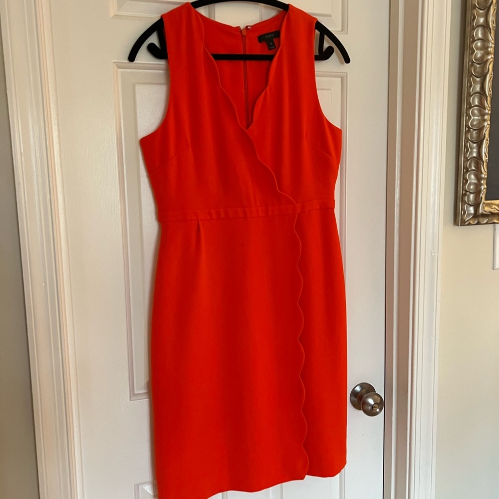 J.Crew scallop dress